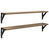 vidaXL Wandregale Wandhalterung 2 pcs Artisan-Eiche 80 x 15 x 15,5 cm