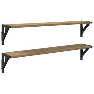 vidaXL Wandregale Wandhalterung 2 pcs Artisan-Eiche 80 x 15 x 15,5 cm
