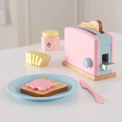 KidKraft 8-teiliges Toaster-Set Pastell 63374