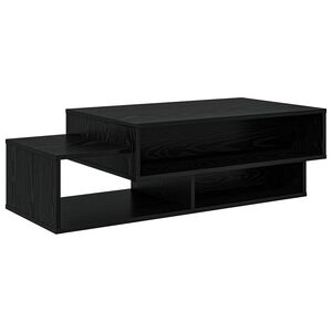 vidaXL Couchtisch Schwarz Eichen-Optik 105 x 50 x 32,5 cm