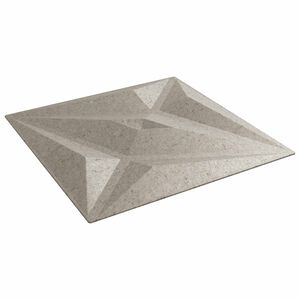 vidaXL Wandpaneele 12 Stk. 50 x 50 cm Stern Beton XPS Schaum