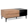 Finori Couchtisch Nola 55A Artisan-Eiche und Schwarz