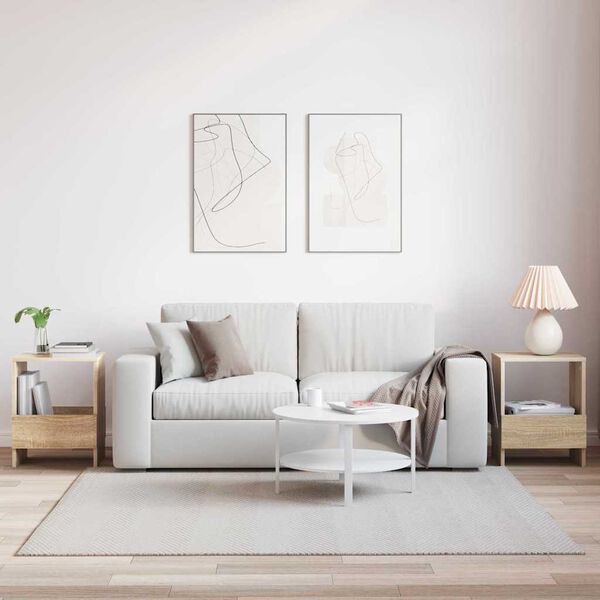 vidaXL Magazinregal 2 pcs Sonoma-Eiche 35 x 30 x 45 cm