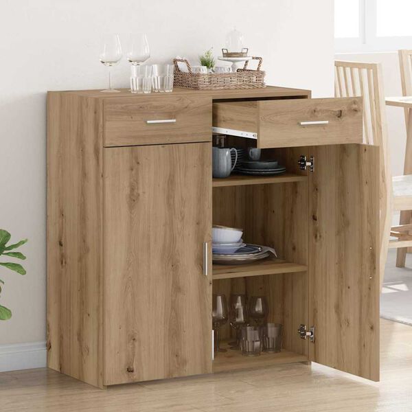 vidaXL Badschrank Artisan-Eiche 80 x 42,5 x 93,5 cm Holzwerkstoff