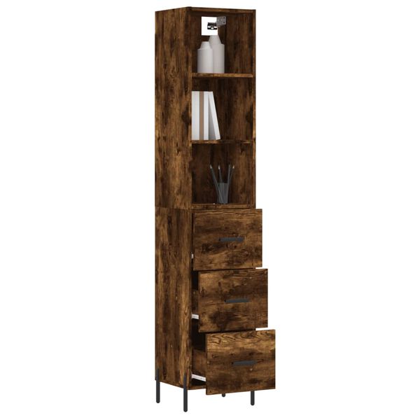 vidaXL Highboard R&auml;uchereiche 34,5x34x180 cm Holzwerkstoff