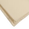 vidaXL Sonnenliegen-Auflage Beige 180x60x4 cm Oxford-Gewebe