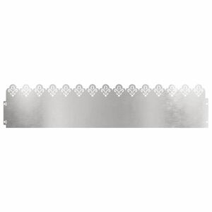 vidaXL Rasenkanten 10 stk. 103 x 0,05 x 22 cm Edelstahl Silber