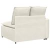 vidaXL Modulares Sofa Endmodul mit Armlehne Kissen Creme 100 cm
