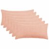 vidaXL Kissenbezug 6 stk. HEERLEN Rosa 40 x 80 cm Boucl&eacute;