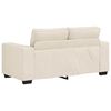 vidaXL Sofa 3 pcs Beige Leinenmischgewebe