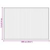 vidaXL Teppich Rechteckig Dunkelbraun 70x100 cm Bambus