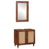 vidaXL Badezimmerschrank 2 stk. Schwarz und Gold 62 x 33 x 58 cm