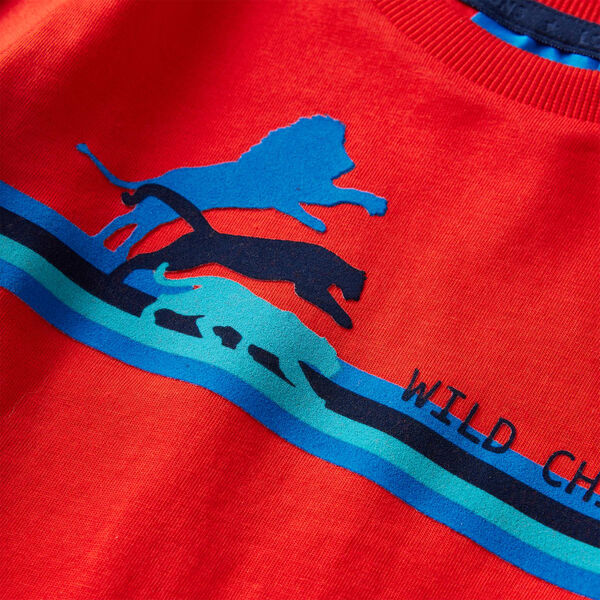 Kinder-Langarmshirt Rot 104