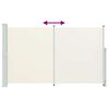 vidaXL Seitenmarkise Ausziehbar 180x300 cm Creme