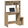 vidaXL Schreibtisch mit Regal Artisan-Eiche 100x45x140cm Holzwerkstoff