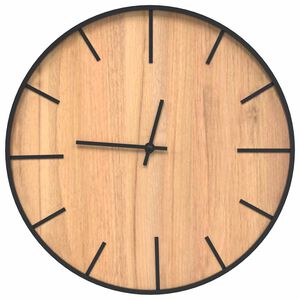 vidaXL Wanduhr Braun &Oslash;39 cm Eisen und Holzwerkstoff