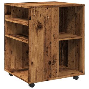 vidaXL Rollschrank Altholz-Optik 60x53x72 cm Holzwerkstoff
