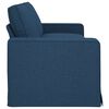 vidaXL Sofa 180cm Blau Metall