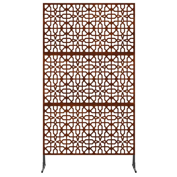 vidaXL Sichtschutz Grau 100 x 50 x 180 cm Wetterfeststahl