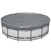 Bestway Poolabdeckung &Oslash;4,57 m Rund Polyester Grau