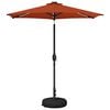 vidaXL Gartenparasol mit LED-Lichtern und Sockel 230 x 230 cm