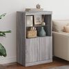vidaXL Sideboard mit LED-Leuchten Grau Sonoma 60,5x37x100 cm