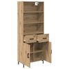 vidaXL Highboard Artisan-Eiche 69,5 x 34 x 180 cm Holzwerkstoff