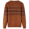 Kinderpullover Gestrickt Cognac 116