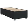 vidaXL Boxspringbett mit Matratze Schwarz 100x200 cm Kunstleder