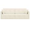 vidaXL Boden-Sofa-Bett 200cm Creme Samt