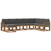 vidaXL Outdoor-Sofagarnitur 8 stk. Natur und Anthrazit
