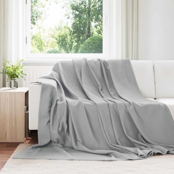 vidaXL Wohndecken 24 pcs Grau 270 x 240 cm Fleece