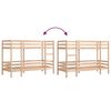 vidaXL Etagenbett ohne Matratze 90x200 cm Massivholz Kiefer