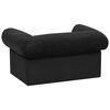 vidaXL Hundesofa mit Schublade Schwarz 75x50x38 cm Plüsch