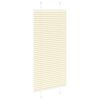 vidaXL Plissee Creme 60x100 cm Stoffbreite 59,4 cm Polyester