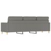 vidaXL 3-Sitzer-Sofa Dunkelgrau 210 cm Stoff