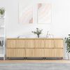 vidaXL Sideboards 3 Stk. Sonoma-Eiche Holzwerkstoff