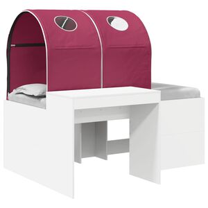 vidaXL Bett mit Tunnel 4 pcs Artisian Eiche und Rot Holzwerkstoff