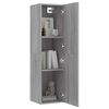 vidaXL TV-Wandschrank Grau Sonoma 30,5x30x110 cm