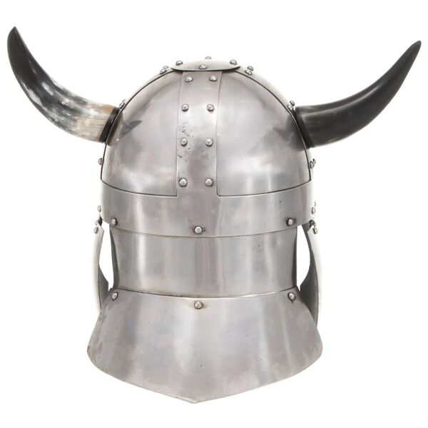 vidaXL Fantasy Wikingerhelm LARP Silbern Stahl