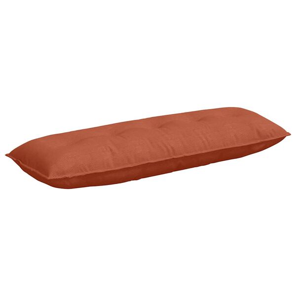 vidaXL R&uuml;ckenkissen Rot-Orange 140 x 50 cm Cordstoff