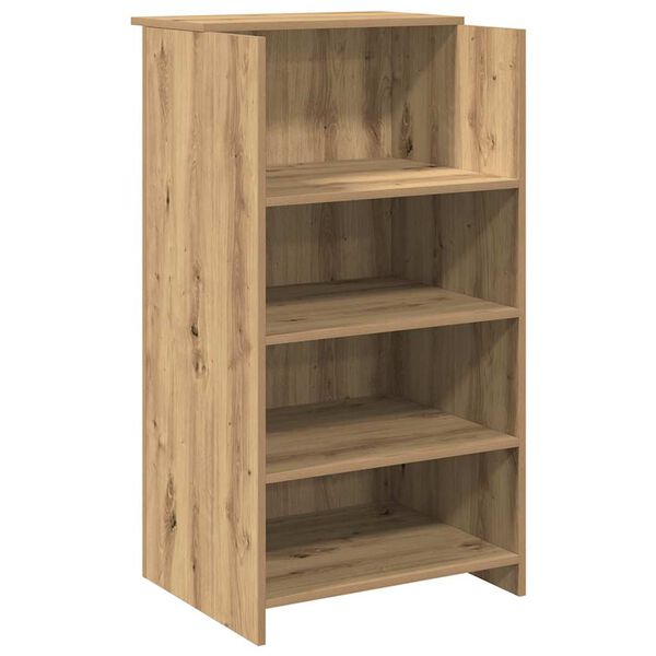 vidaXL Empfangstheke Artisan-Eiche 55x50x103,5 cm Holzwerkstoff