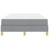 vidaXL Boxspringbett mit Matratze Hellgrau 120 x 200 cm Stoff