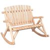 vidaXL Garten-Schaukelbank 2-Sitzer 123x96x102 cm Massivholz Fichte