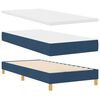 vidaXL Boxspringbett mit Matratze mit Kopfteil Blau 80 x 200 cm Stoff