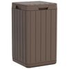 vidaXL Outdoor-M&uuml;lltonne Braun 38x38x65 cm PP