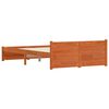 vidaXL Bettrahmen Wachsbraun 205.5 x 95.5 x 51 cm Massives Kiefernholz