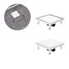vidaXL Duschablauf 2-in-1 Flacher und Flieseneinsatz-Deckel 28x28 cm