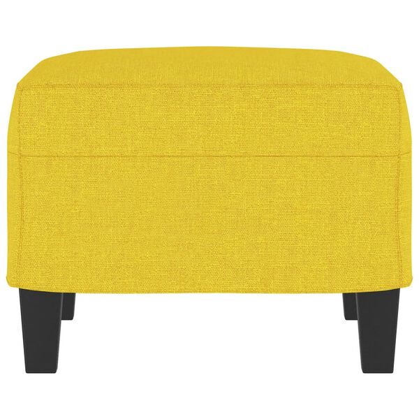vidaXL Fußhocker Hellgelb 60x50x41 cm Stoff