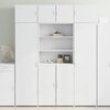 vidaXL Highboard Wei&szlig; 80x42,5x185 cm Holzwerkstoff